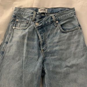 Agolde criss cross jeans